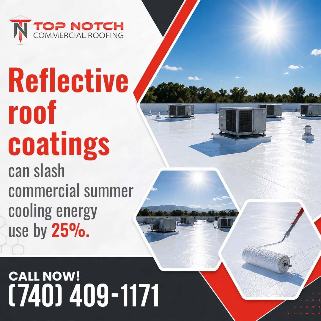 Reflective roofing for lower energy costs