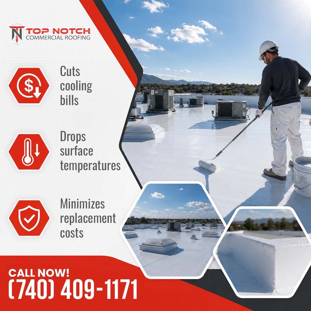 Energy-saving commercial roof coating