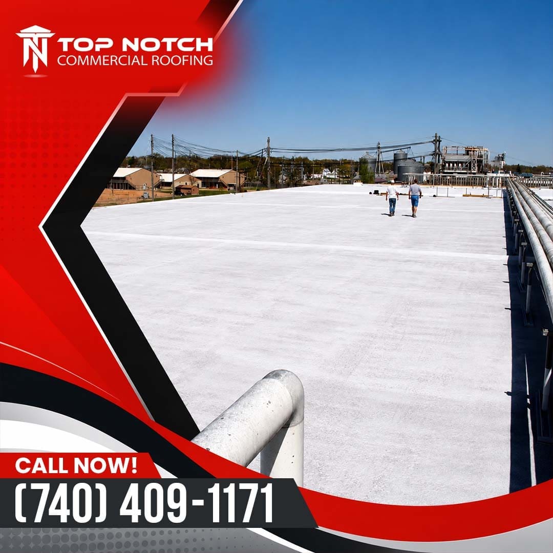 Metal roof coating for warehouse protection
