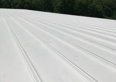 Completed flat roofing project by Top Notch Commercial Roofing in Columbus, Ohio demonstrating professional installation and surface preparation.