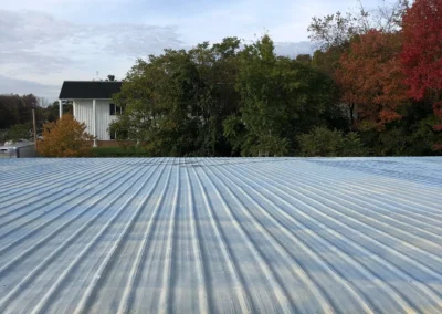 Top Notch Commercial Roofing crew completing a commercial roofing project in Columbus, Ohio showcasing quality workmanship and attention to detail.