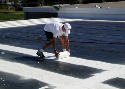 Commercial building roofing project in Columbus, OH completed by Top Notch Commercial Roofing with durable materials and expert installation.