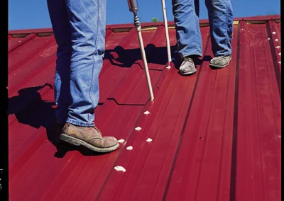 Flat roof commercial project completed by Top Notch Roofing in Columbus, Ohio providing leak-free protection for the building.