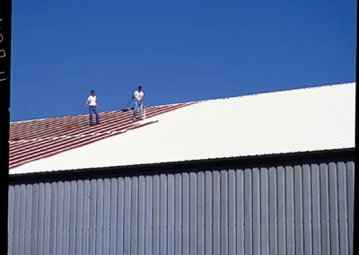 Top Notch Commercial Roofing performing roof work on a commercial building in Columbus, Ohio with focus on durability and performance.
