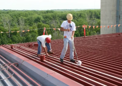 Completed commercial roofing project by Top Notch Roofing in Columbus, Ohio illustrating high-quality materials and expert installation.